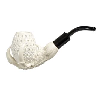 Meerschaum Pfeife Kralle graviert 
