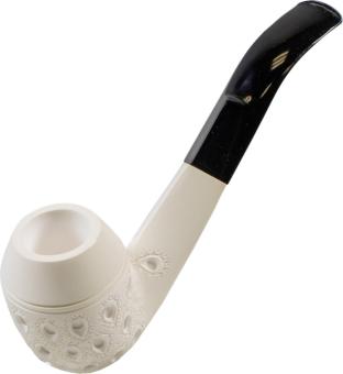 Meerschaum Pfeife "Large" graviert Bulldog 