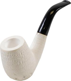 Meerschaum Pfeife "Large" rustik Bent 