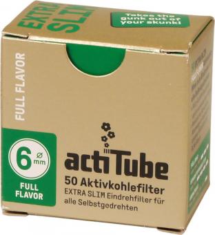 actiTube Extra Slim Aktivkohlefilter 6mm 