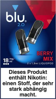 blu 2.0 Podpack 1,9ml Berry Mix 18mg/ml Nikotin 2er 