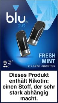 blu 2.0 Podpack 1,9ml Fresh Mint 9mg/ml Nikotin 2er 
