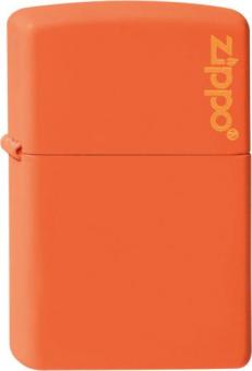 Original Zippo Orange matt with Zippo Logo 