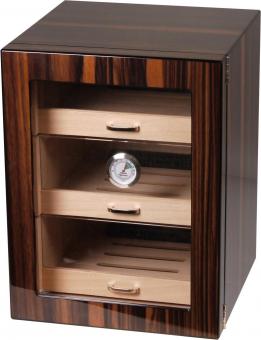 Humidor-Schrank mit Acryltür und 3 Schubladen 