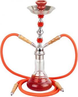 Modern-Shisha Wasserpfeife "Schenut" rot 