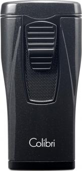 COLIBRI Cigarrenfeuerzeug "Monaco II" metallic schwarz 