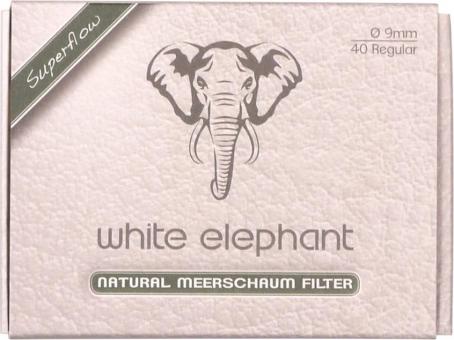 White Elephant Natur Meerschaumfilter 40 Stück 