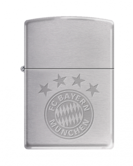 Zippo FC Bayern chrom gebürstet 