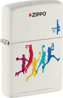 ZIPPO weiß color "Basketball" 60007157 