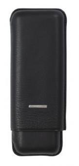 Lecerf 2-Zigarren-Etui schwarz Format Double Toro 