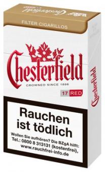 Chesterfield Red King Size Filter Cigarillos 