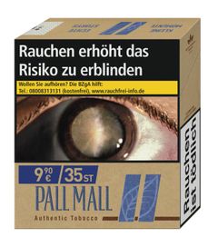 Pall Mall Authentic Blue Super Zigaretten 