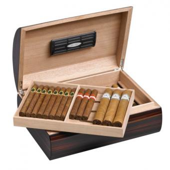 PASSATORE Humidor Ebony Design hi-gloss für ca. 50 Cig. 