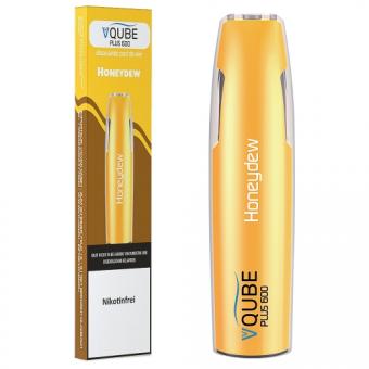 E-Shisha VQUBE Honeydew  0 mg Hybrid Nikotin 600 Züge 350 mAh 