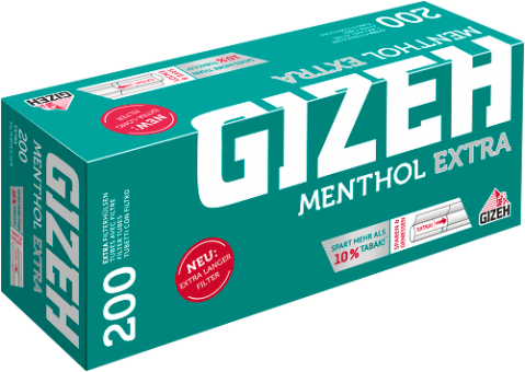Gizeh Mentho Tip Extra Hülsen 