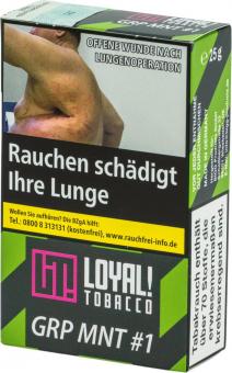 WP-Tabak Loyal "GRP MNT #1" 25gr-Packung Traube, Minze 