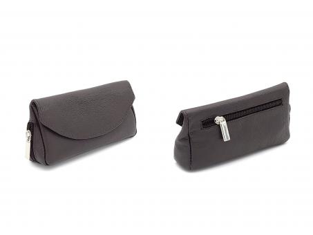 Pfeifentasche für 1 Pfeifen Leder ebony 