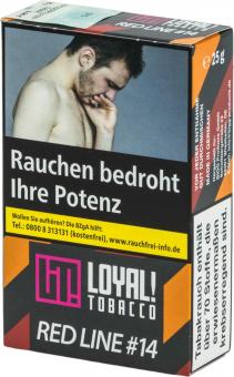 WP-Tabak Loyal "RED LINE #14" 25gr-Packung Rote Beerenmix 