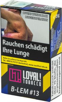 WP-Tabak Loyal "B-LEM #13" 25gr-Packung Zitrone, Blaubeere 