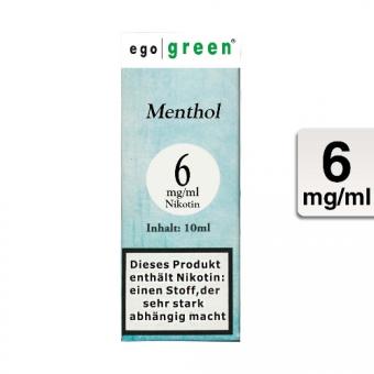 ego green "Menthol" - eLiquid 10 ml 6mg/ml