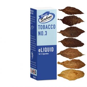 Erste Sahne "Tobacco No. 3" Deutsches E-Zigaretten Liquid 10 ml 