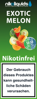 Nikoliquid ' Exotic Melon ' 10 ml 
