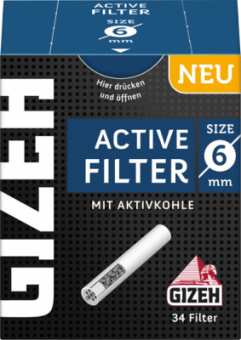 Gizeh Black Active Filter 6mm 