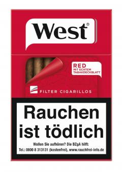 West Red Filter Cigarillos 