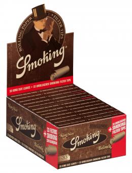 Smoking Brown King Size Papers + Tips 
