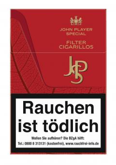 JPS Red Filter Cigarillos Naturdeckblatt 