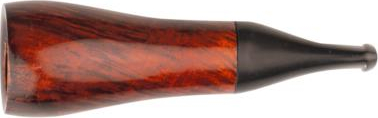 Zigarrenspitze Bruyere orange/black 16mm Bohrung 9mm Filter und Stoffbeutel 