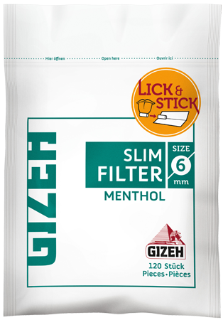 Zigarrenhaus Sturm, GIZEH Slim Filter Menthol