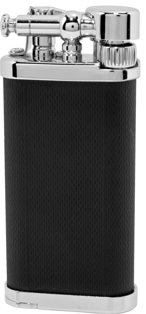 Im Corona Old Boy 7623 Pfeifenfeuerzeug schwarz seidenmatt, chrom