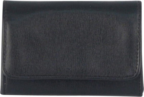 Tabakstellbeutel Lederoptik schwarz / Kautschukfutter No.1