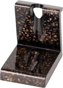 Pfeifenständer hell-/dunkelbraun gemustert poliert 1er