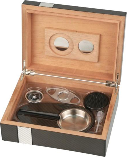 Humidor-Set 2-tone Laserfinish für ca. 25 Cigarren