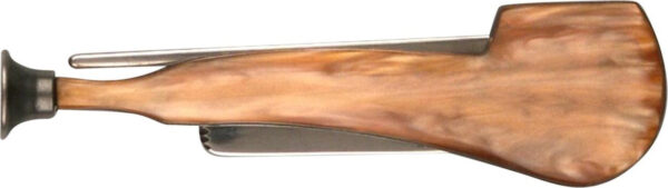 Pfeifenmesser Pfeifenform bernsteinfarbig
