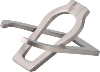 Taschen-Pfeifenständer chrom satin