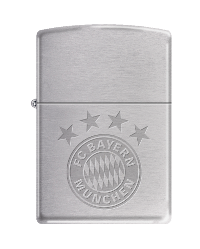 Zippo FC Bayern chrom gebürstet