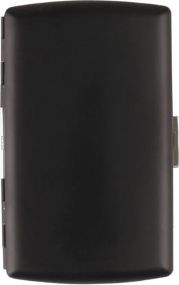 PEARL Zigaretten-Etui Metall schwarz/matt 12er