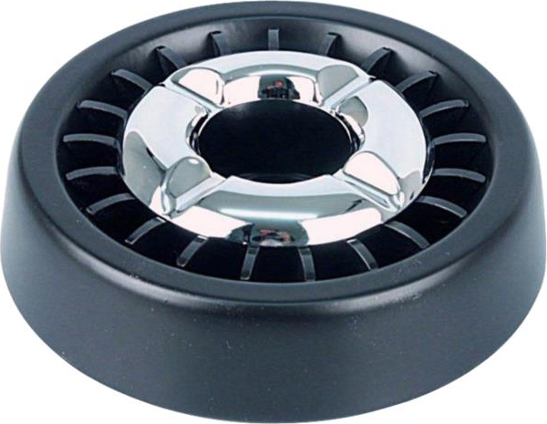Ascher mit Stern"-Einsatz schwarz/chrom"