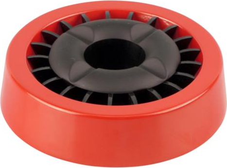 Ascher mit Stern-Einsatz rot/schwarz