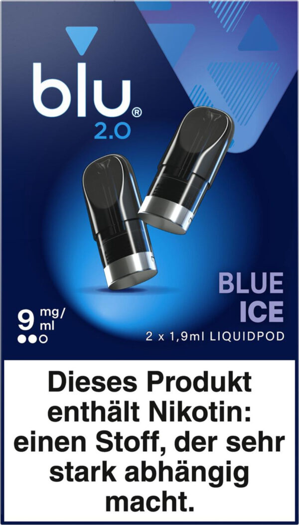 blu 2.0 Podpack 1,9ml Blue Ice 9mg/ml Nikotin 2er