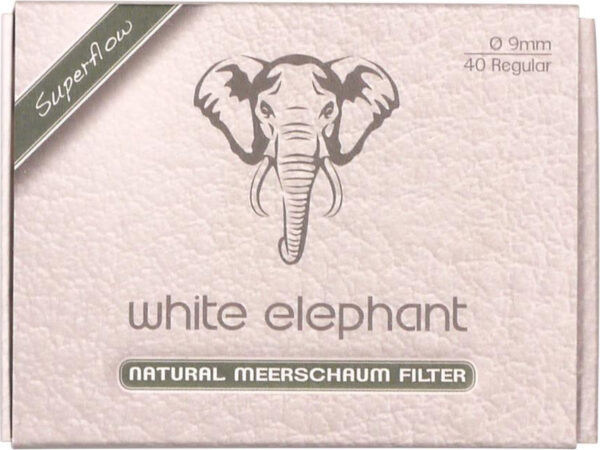 White Elephant Natur Meerschaumfilter 40 Stück