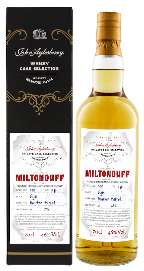 John Aylesbury Miltonduff 11YO 2011 Private Cask