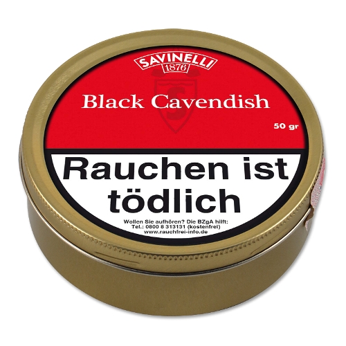 Savinelli Black Cavendish Pfeifentabak