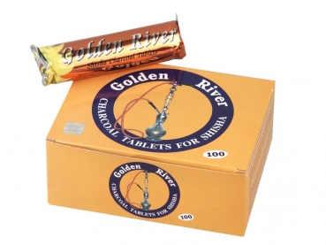 Golden River" groß 40mm Shishakohle"