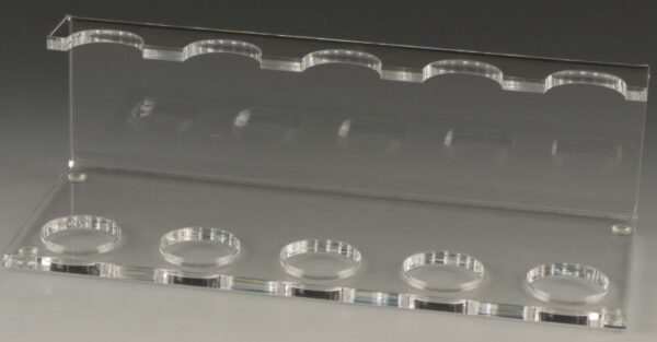 Pfeifenständer aus Acryl transparent 5er
