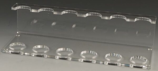 Pfeifenständer aus Acryl transparent 6er