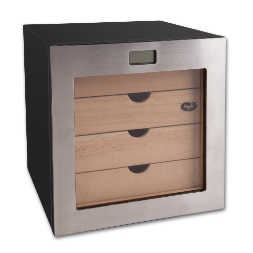 Humidor Schrank Front Metallic 4 Schubfächer